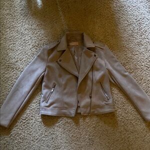 Philosophy suede Tan Blazer with Sophisticated Design